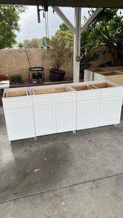 White Shaker Base Kitchen Cabinets Set (30”)(36”)