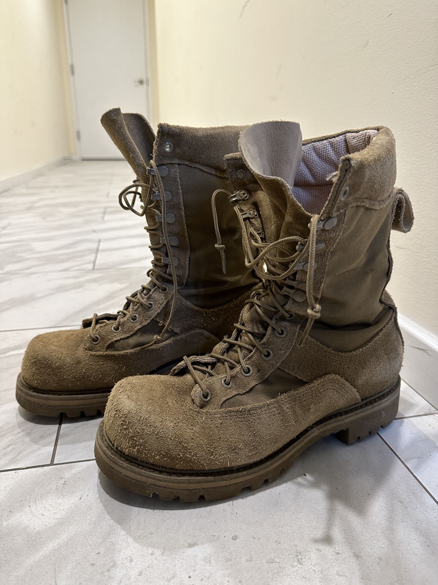 Steel Toe Military Boots Men’s Size 8.5