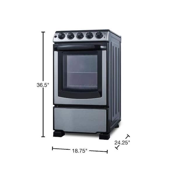 Electric Range 20 in. 2.3 cu. ft. Slide-in Stainless Steel Brand New! RETAIL$900+