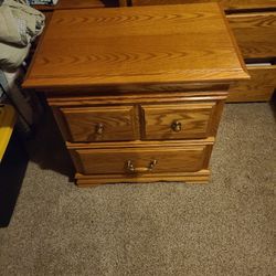 2  Oak Nightstand 