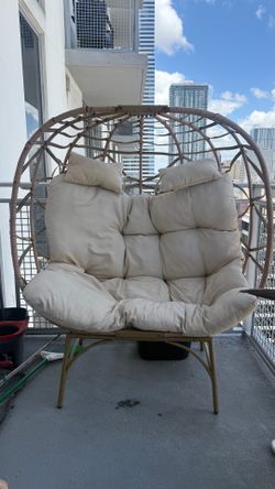 2 Person Egg Chair for Balcony