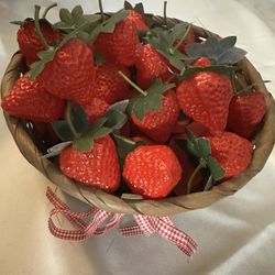 Basket Full Of Strawberries 