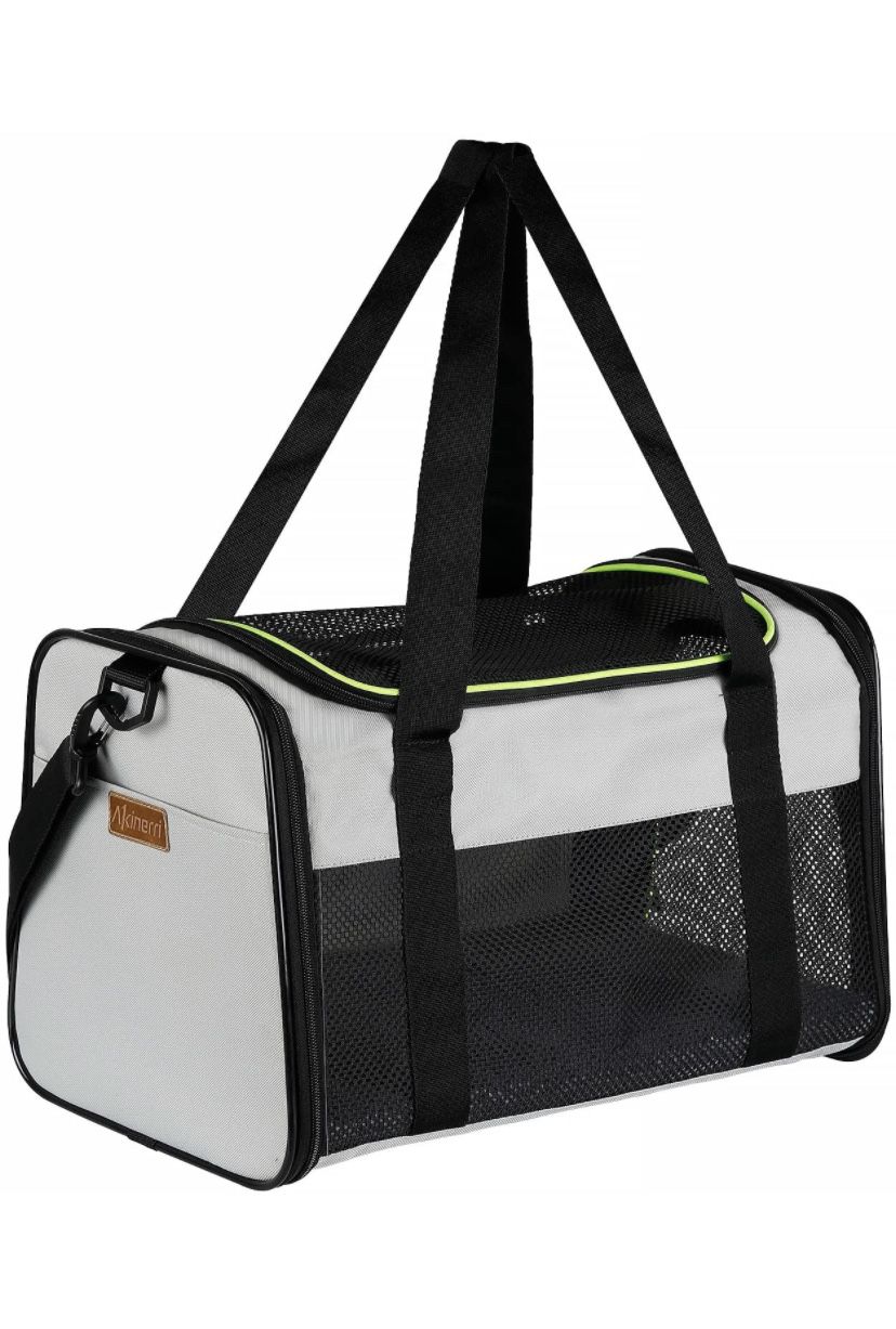 Airline Approved Pet Carriers,Soft Sided Collapsible Pet Travel Carrier for Medium Puppy and Cats, Cats Carrier, Pet Carriers for Small Medium Cats