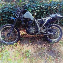 Two-stroke Kawasaki dirtbike