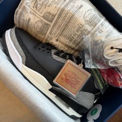 Air Jordan 3 x Levi’s® Black Denim Sneakers men’s 