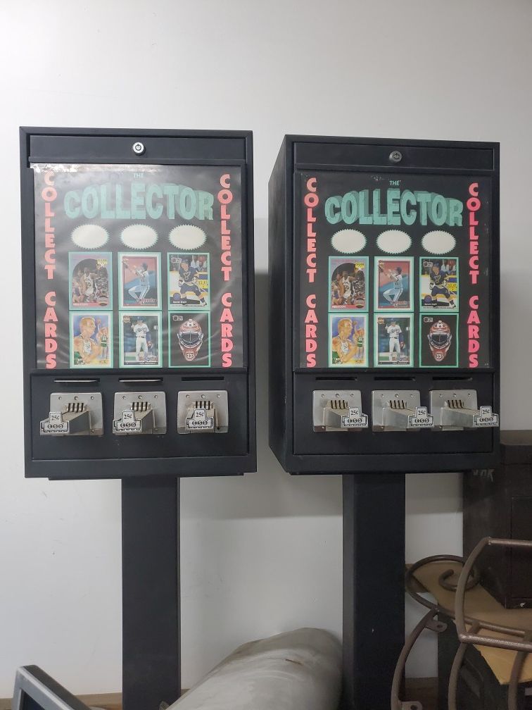 Sport Card's Coin Vending Machine Collector Vintage Vending Machine Esd 25 Cent