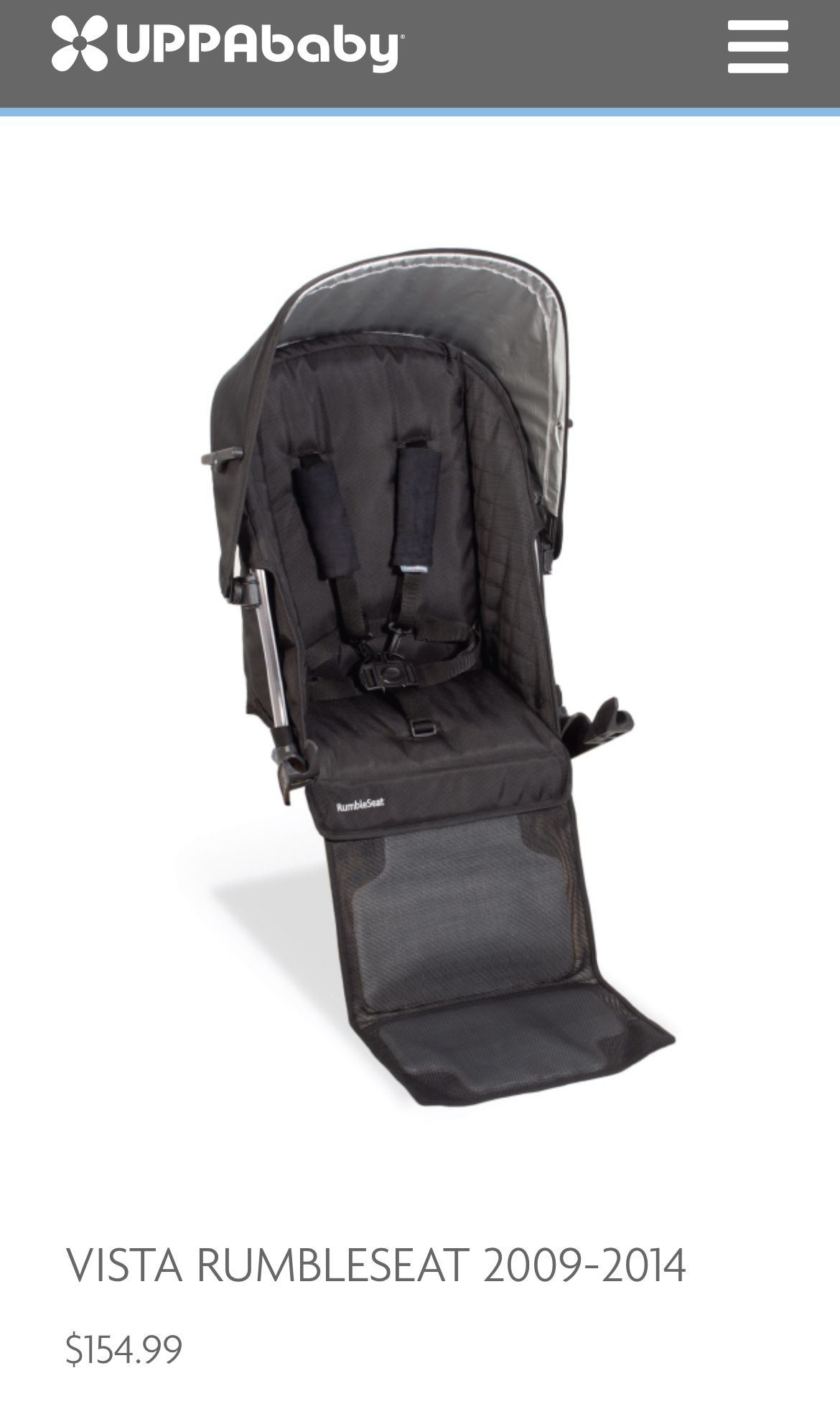 UPPAbaby Vista Rumbleseat 2009-2014