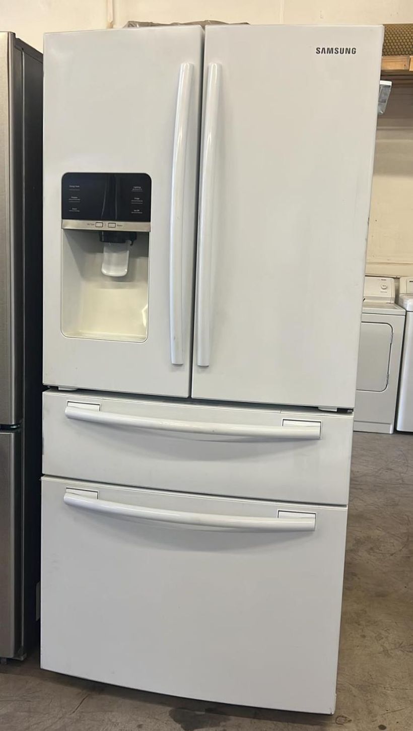 Samsung 4 Door White Refrigerator Fridge