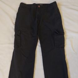 DUCKIES RELAXED FIT STRAIGHT LEG WOMEN'S COTTON WORK PANTS  ( SIZE 4 )