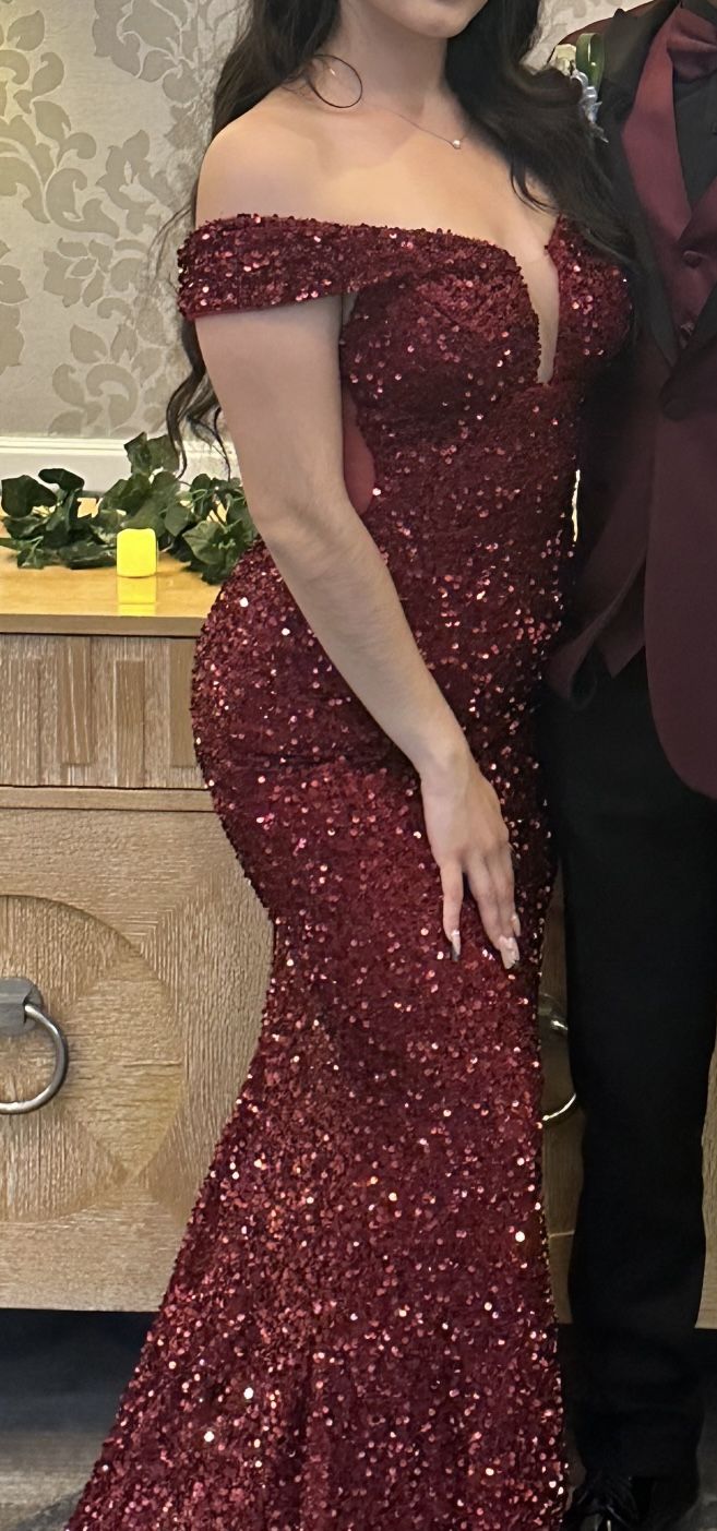 Wine Color Prom Dress 
