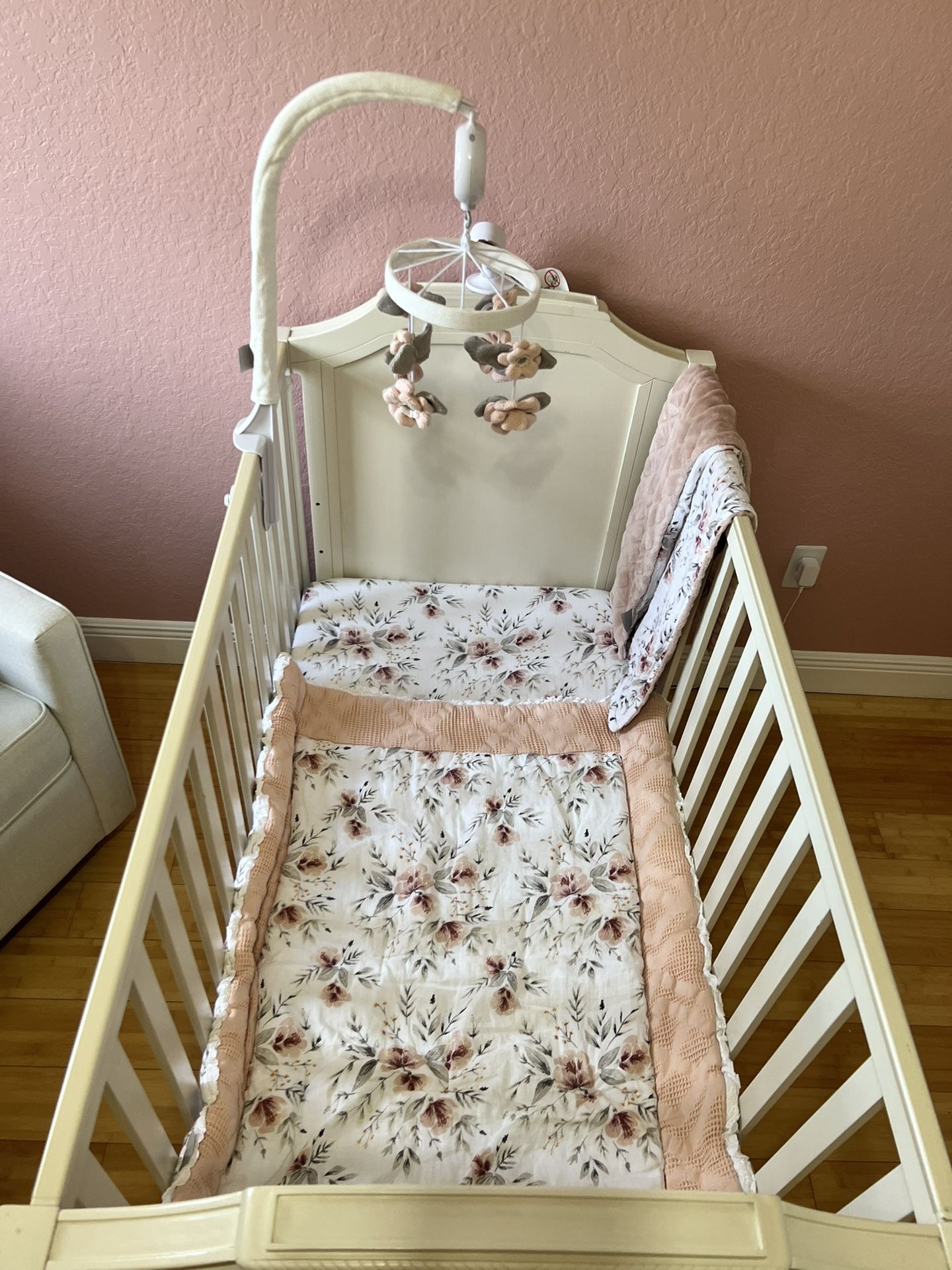 Levtex Adeline Crib bedding and Mobile