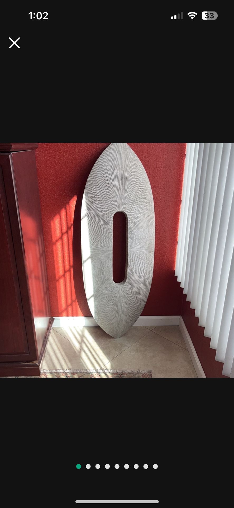 Sand Dollar / Surfboard Wall Hanging