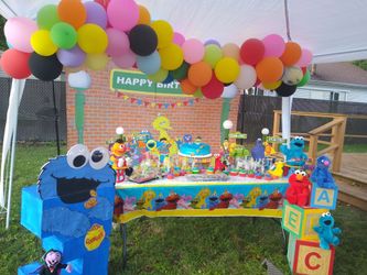 Sesame street party decorations