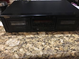 Vintage Onkyo Stereo Dual Cassette Tape Deck Auto Reverse Dolby TA-RW311