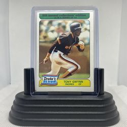 Tony Gwynn 1985 Topps “Drake’s Big Hitters” Card#14