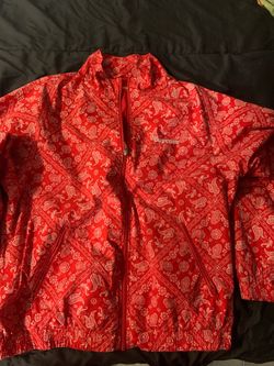 red Supreme Bandana Track Jacket from the Spring/Summer edition 2018 Large