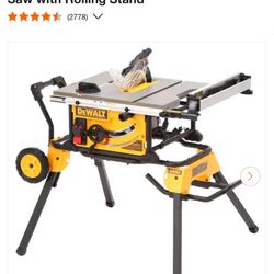 Dewalt 10 Inch Table saw with stand
