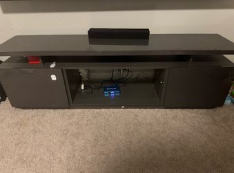 Modern Black TV Stand / Entertainment Center
