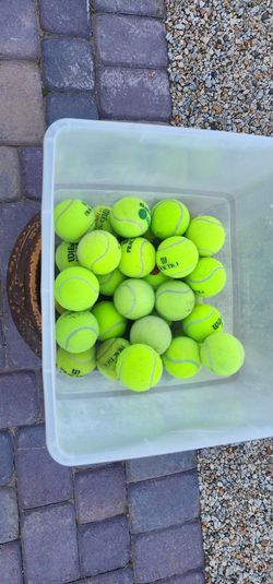Slightly Used Tennis Ball Sale: 30 for $10, 60 for $18, and 90 for $25