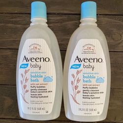 Aveeno Baby Bubble Bath 19.2oz $9 Each