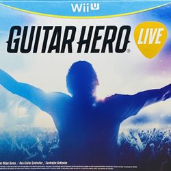 Brand New Factory Sealed Unopened Wii U Bundle-Guitar Hero Live Box Complete-Game-Controller-USB Dongle-Strap