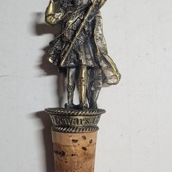 Dewar's 12 Scotch Whisky Bottle Stopper Scottish Warrior Decorative Stopper