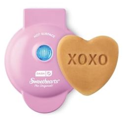 DASH x Sweethearts® Mini Waffle Maker - 4” Heart Shaped, Nonstick Valentines Day
