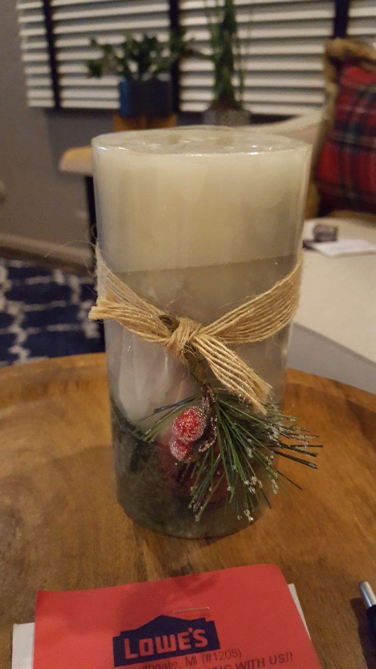 Balsam pillar Pier 1 candle, new