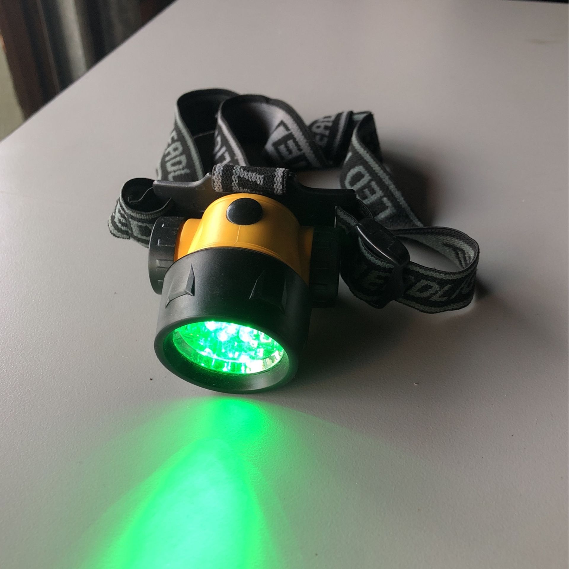 LED Headlamp . Works Plants At Night