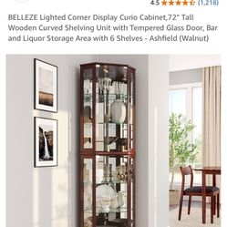 Curio cabinet display case