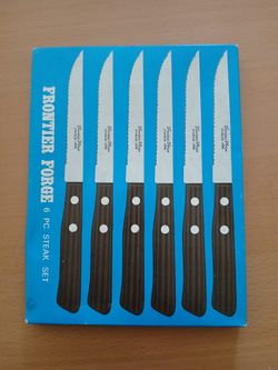 Frontier Forge 6 Piece Steak Knife Set In Original Box