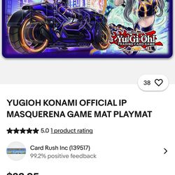 YUGIOH KONAMI OFFICIAL IP MASQUERENA GAME MAT PLAYMAT