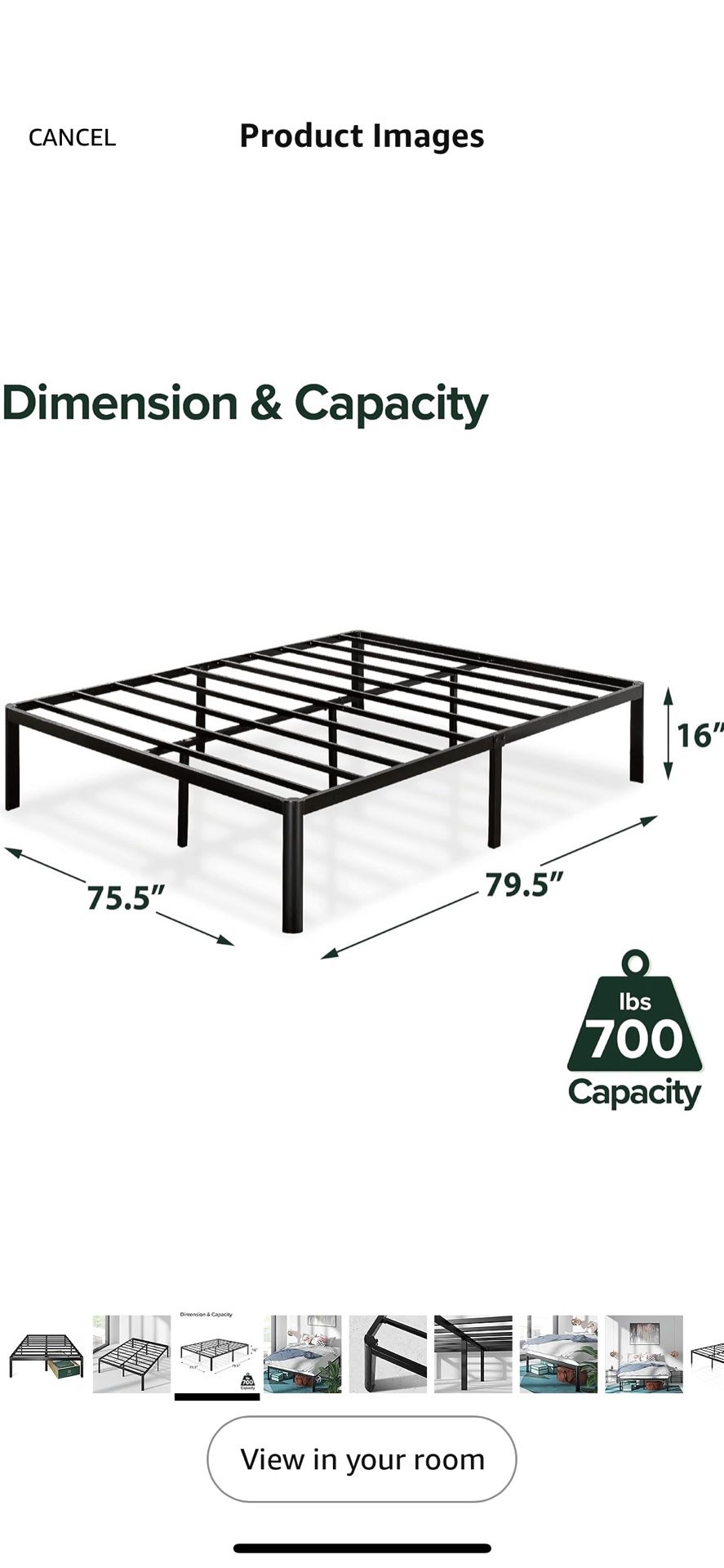 Zinus King Platform Bed Frame