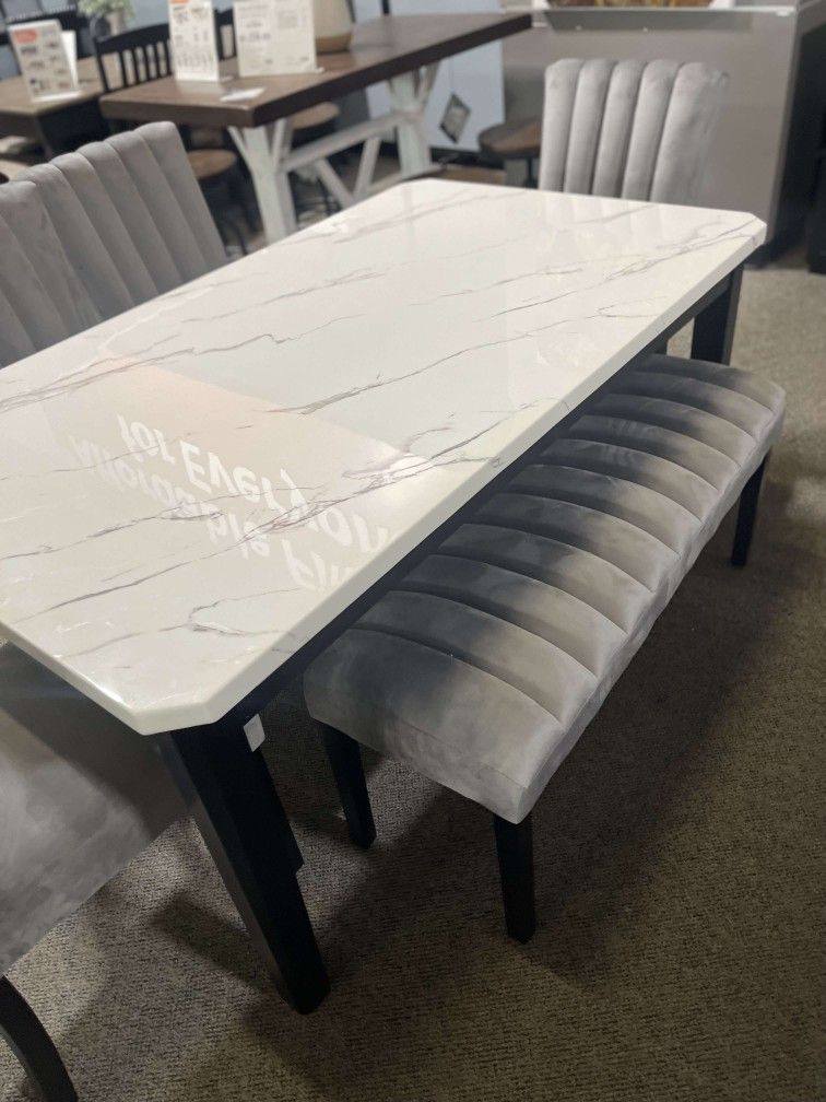 OM• $38 Initial • Brand New& Dining Set Chair And Table