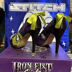 IRON FIST WOMEN HEELS  PURPLE LIMITED EDITION ZOMBIE