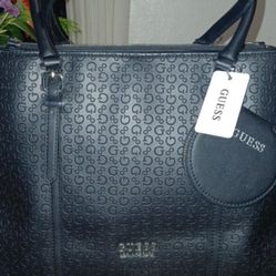 Large Black GUESS brand Multi Compartment Bag
