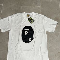 Bape White Big Ape Head Tee SS22