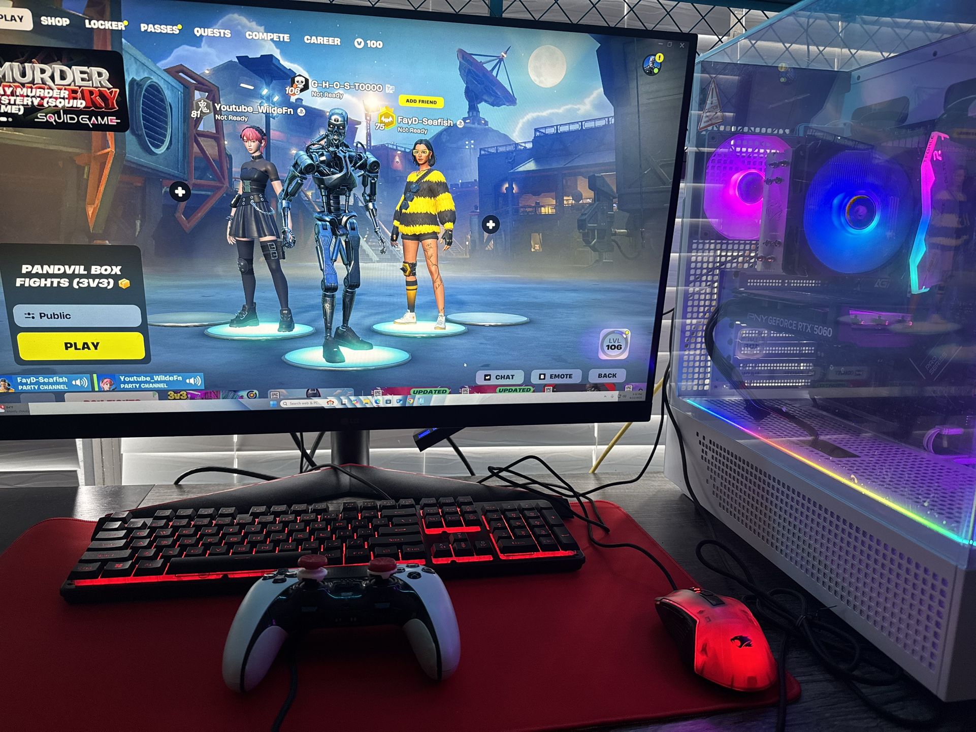 PC and monitor