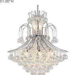 Crystal Chandelier Including Bulb