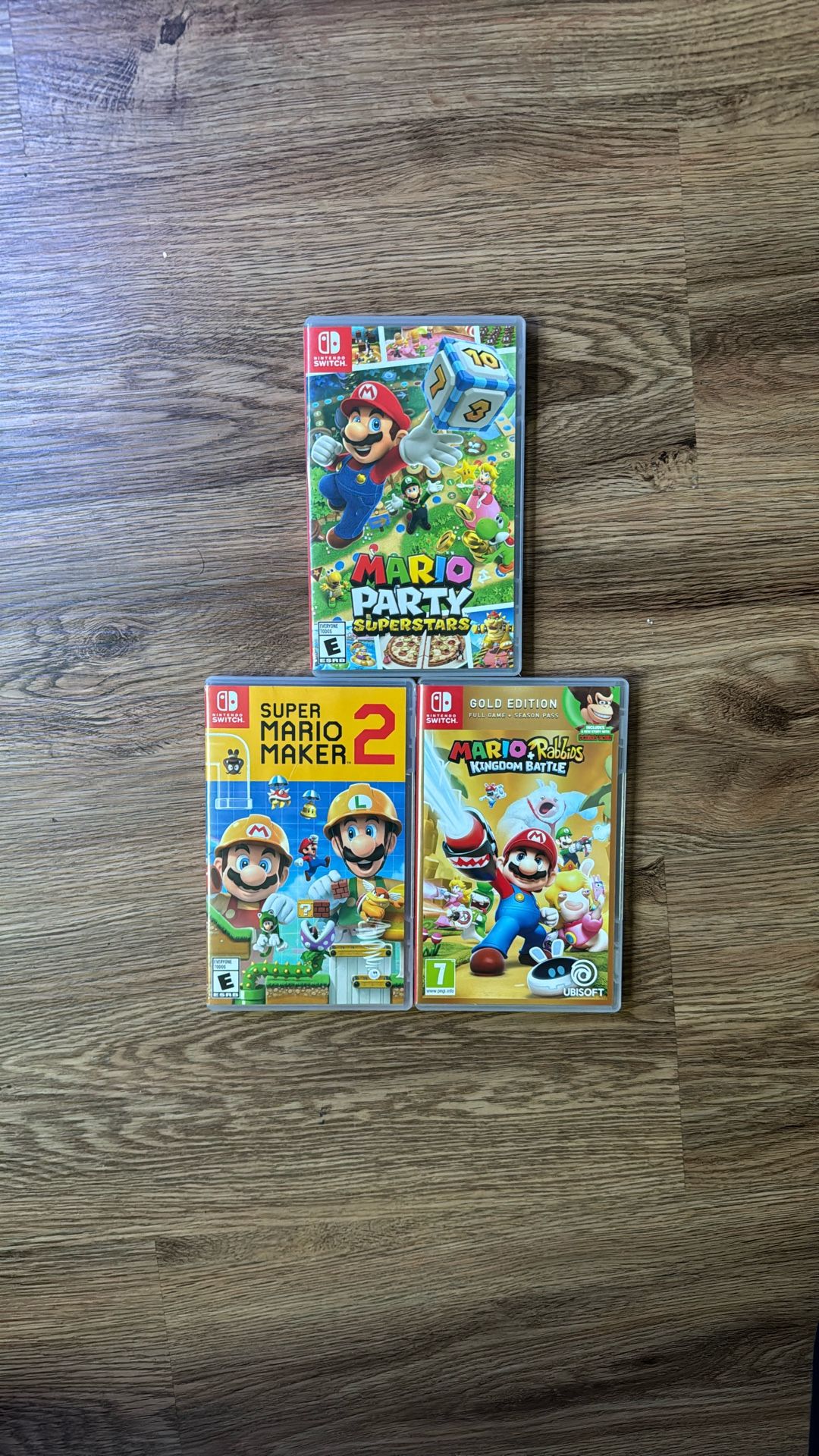 3 GAME BUNDLE! - Super Mario Maker 2, Mario Party Superstars, And Mario + Rabbids Kingdom Battle!