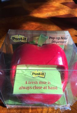 Pop up note dispenser