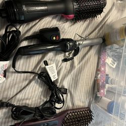 Hair Curler, Straightener, And Blow dryer/brush 