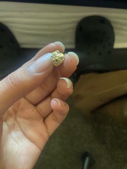 Heart nugget earring 10k one single earring no earring back