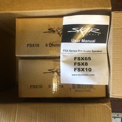 FSX 10inch Audio Speakers (2) Brand New In Box