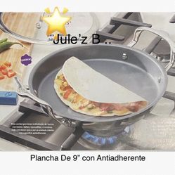 Princess House. Plancha De 9” Con Antiadherente Nueva En Su Caja 