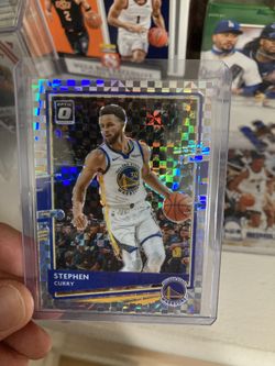 STEPHEN STEPH CURRY 2020-2021 PANINI DONRUSS OPTIC #17 CHECKERBOARD PRIZM