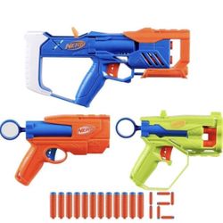 Nerf N Series Triple Action Pack Toy Gun Kids 8+ with Accuracy Speed