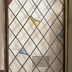 Stained Glass Window From Tudor Style House