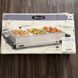 Triple Buffet Server & Warming Tray
