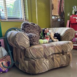 loveseat lounge chair reading chair chaise two seater vintage mid century modern 1970